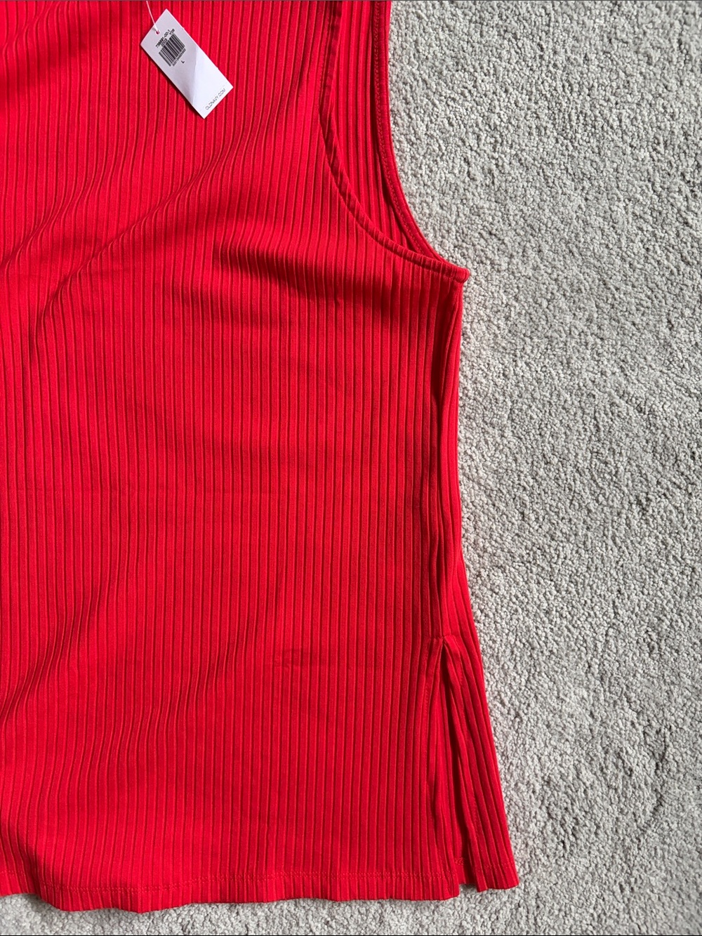 Old Navy Red Ribbed Tank Top - Picture 6 of 6